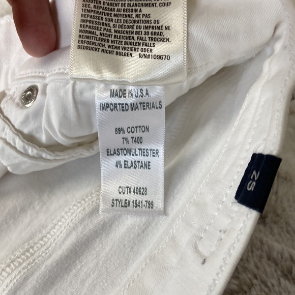 Citizens of Humanity Charlie Crop high rise skinny jeans size 25 white denim - Picture 5 of 10